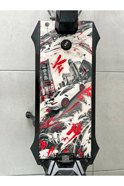 bisiklet dünyam Onvo RX4 Scooter Deck | Tabanlık Yapışkanlı 2.8MM Araba Kolek...