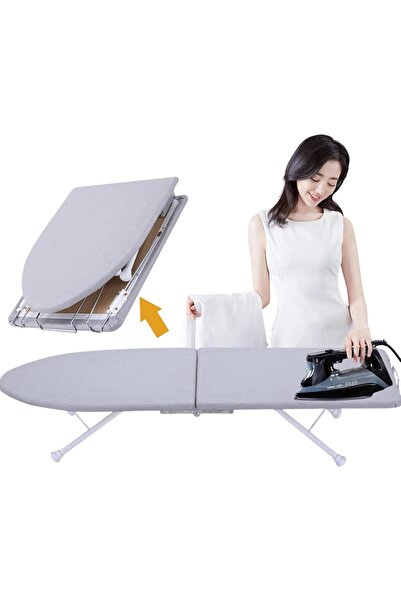 Arabest لوح كيّ، لوح كيّ محمول بغطاء خفيف مقاوم للحرارة ووسادة قطن 100%