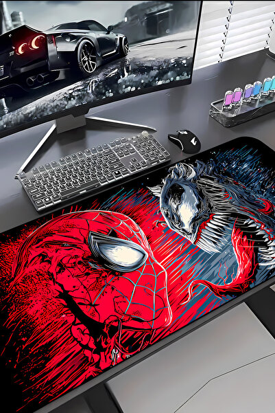 Charmbi Örümcek Adam ProControl Mouse Pad 30x70 Gaming Mousepad Kaymaz Taban ...