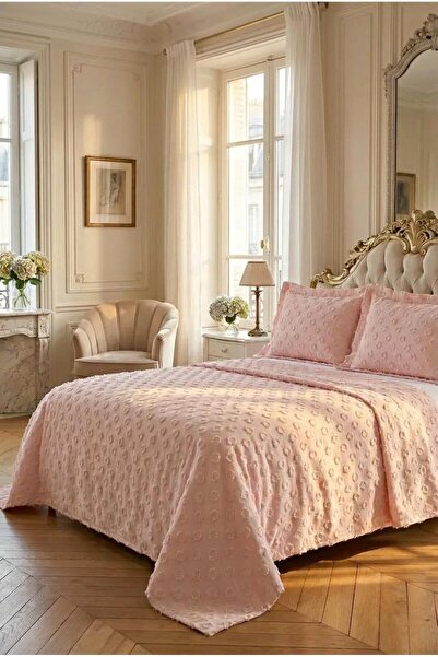 miar home perde tekstil Double Bedspread Set 250 X 260 cm – Valon Model 2 Pie...