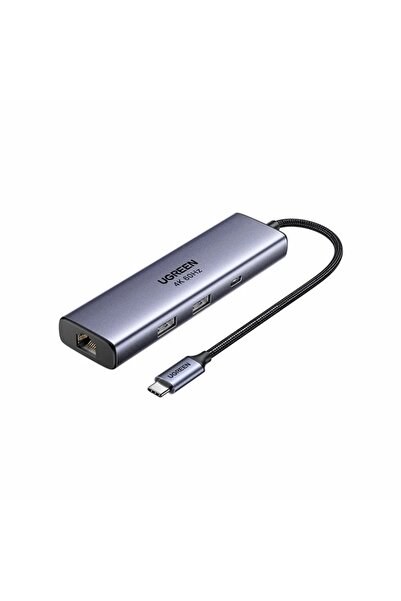 Ugreen Stație de andocare USB-C, 6 în 1, 5 Gbps, PD 3.0, 100 W, 4K la 60 Hz, ...