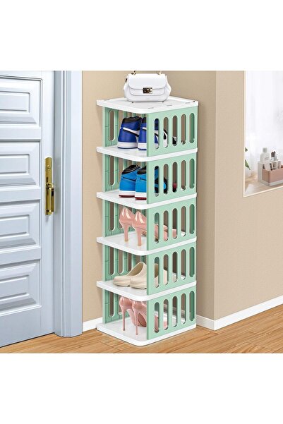 Arabest 6 Tier Shoe Rack for Door Entrance,Small Space,Easy Installation With...