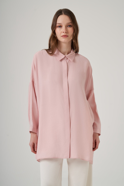 Nuss Oversized Basic Summer Shirt 3001 Powder