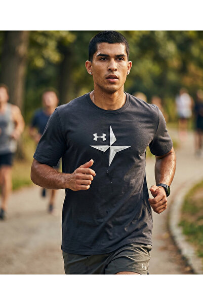 Under Armour Ua explor graphic ss men's casual t-shirt gray