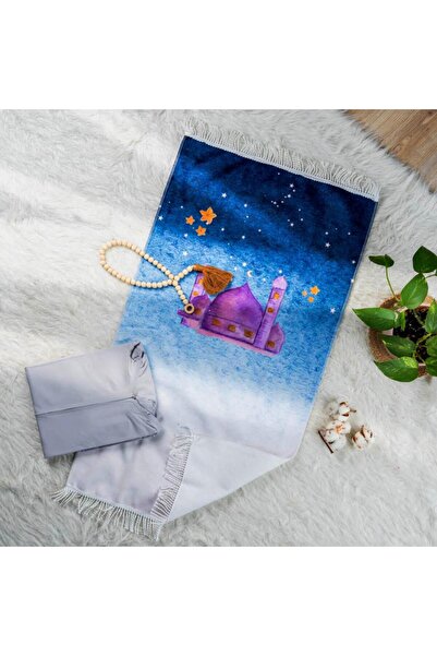 Reetal طقم صلاة للبنات - سجادة مخمل وفستان مع حجاب - للأعمار من 6 إلى 14 سنة ...