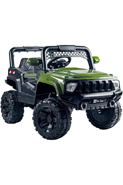 OEM Masina electrica pentru copii, cu telecomanda, 12 V, varsta 2-7 ani, verde