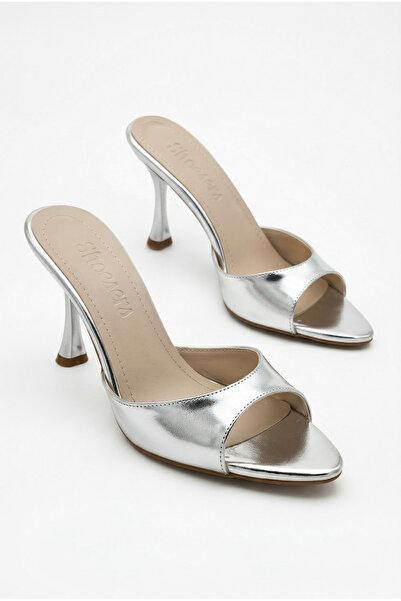 Shoesers Women's Pointed Toe Thin High Heeled Metallic Colored Evening Dress ...