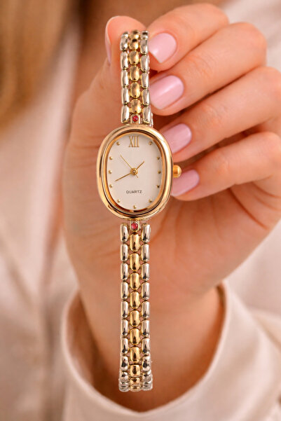 İnogge Athira Women's Steel Watch Multi Color Color White Dial Classic Band O...