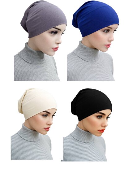 ALDAIYR 4 bucăți de hijab-uri tip bone fit, cu inserție de țeavă