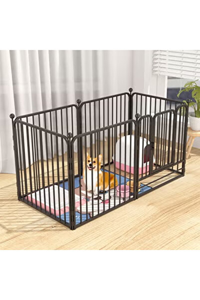 KEKE Heavy Duty Luxury Open Foldable Pet Cage with and Door 6 Piece Fence