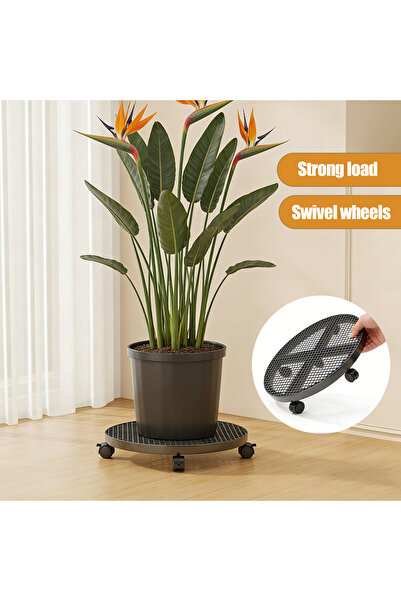 FLYPRO Plant Pot Stand Feet, Heavy Duty Rolling Plant Stand Round Pot Shelf P...