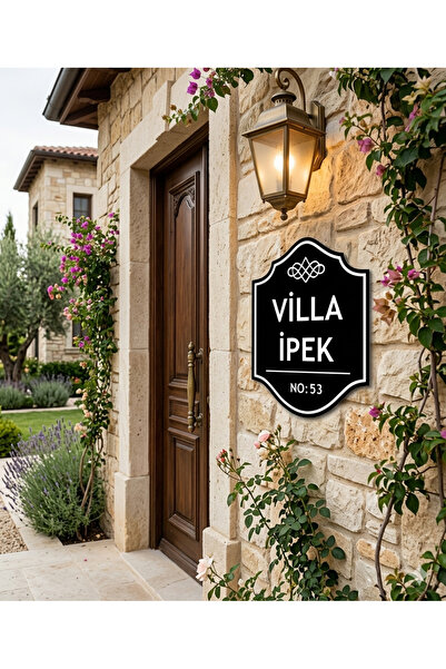 İpeksi Villa -Mülk - Apartman - Daire -Kapı -Duvar isimliği - Apartman Tabela...