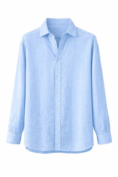 BASEL.CO Relax Muslin Fabric Shirt 100% Cotton - Washable and Non-Shrinkable