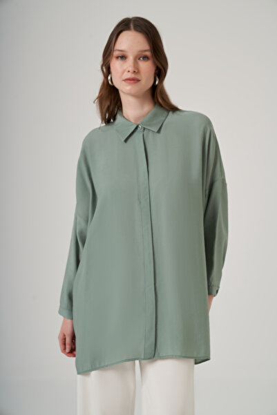 Nuss Oversized Basic Summer Shirt 3001 Mediterranean Turquoise