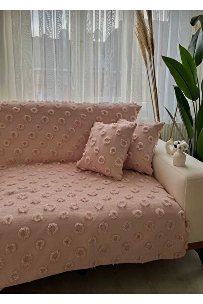 diabella Ponpon Patterned Sofa Cover 180*240