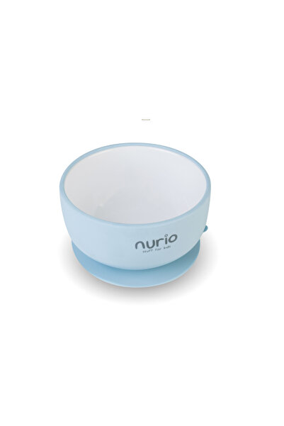 Nurio Nurio ceramic and silicone bowl, Blue