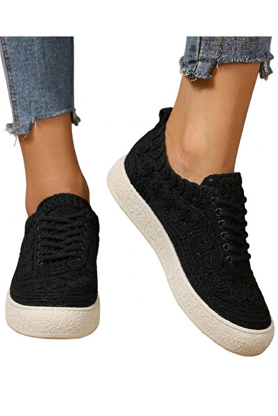 Lively Stylish Pantofi casual Adara Taba cu talpă confortabilă, cu paie și da...