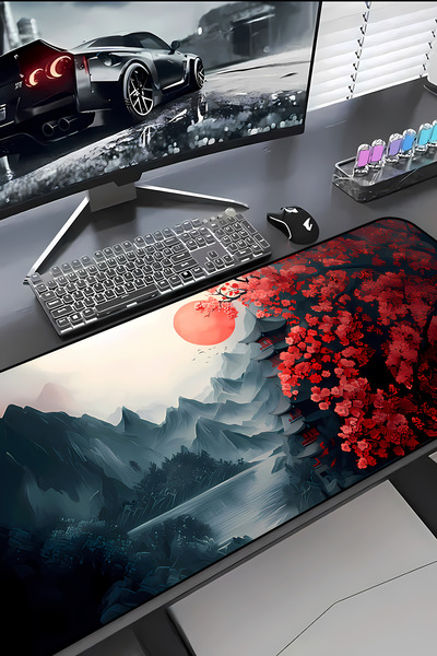 Charmbi River Castle Procontrol Mouse Pad 30X70 Gaming Mousepad Non-Slip Sole...