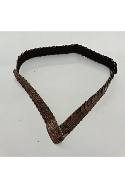 AĞIRSOY Elastic Women's Shoes Belt I, Metal Sequins, Antique Style, Length 70...