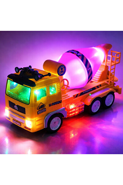 RCO Masina betoniera de jucarie, interactiva, cu sunete si lumini, 27 cm, WP8001