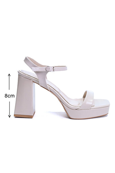 Z&S Lightweight shiny structure Platform Sole Block Heel women's evening shoes