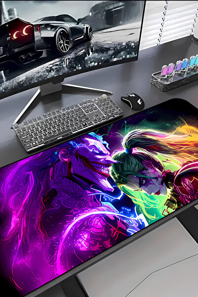 Charmbi Joker & Harley Procontrol Mouse Pad 30X70 Gaming Mousepad Non-Slip So...