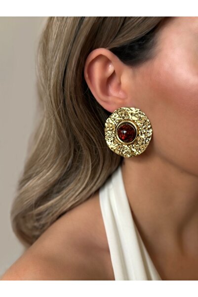 La'Bien Large Earrings Bijouterie (Coffee Gold)