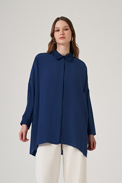 Nuss Oversized Basic Summer Shirt 3001 Indigo