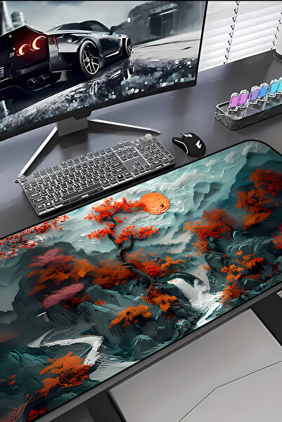 Charmbi Mountain Road Procontrol Mouse Pad 30X70 Gaming Mousepad Non-Slip Sol...