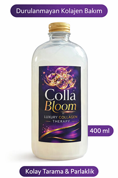 COLLABLOOM Colla Bloom Durulanmayan Kolajen Saç Bakım Terapisi 400 ml – Kolay...