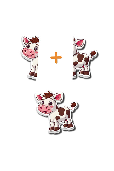 minkino 3-Piece Magnet Puzzle Set (Animals + Fruits + Vehicles) |   Magnetic Puzzle Set