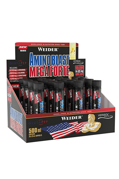 Weider Amino Blast Mega Forte 20 Ampül - Elma-vişne