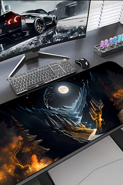 Charmbi Gece Vadisi Procontrol Mouse Pad 30X70 Gaming Mousepad Non-Slip Sole ...