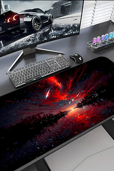 Charmbi Galaxy Procontrol Mouse Pad 30X70 Gaming Mousepad Non-Slip Sole Large...