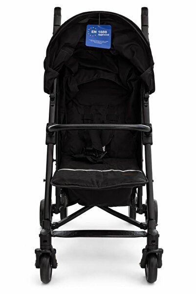 Approved Bebek Arabası Hafif Katlanabilir Baston Puset EN1888 Onaylı Siyah Be...