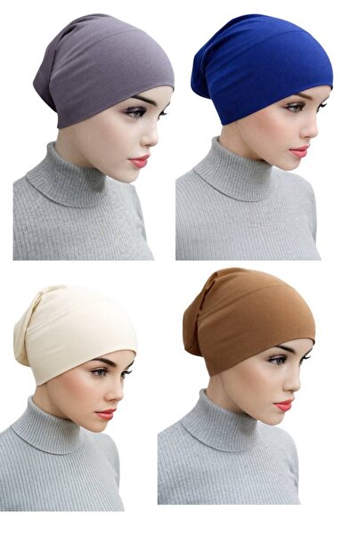 ALDAIYR 4 bucăți de hijab-uri tip bone fit, cu inserție de țeavă