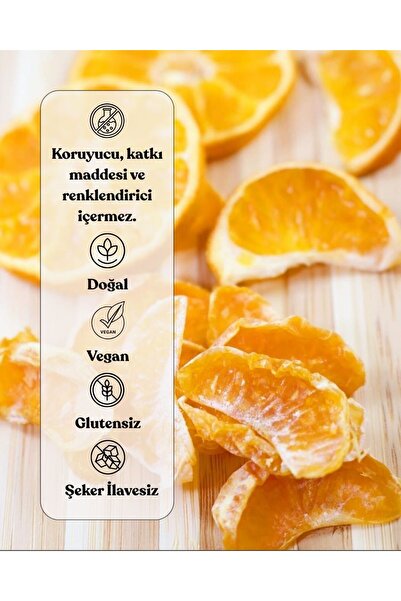 %100 Natural Air-Dried Mandalina Kurusu, Katkısız Koruyucusuz Sağlıklı Atıştırmalık - 100g