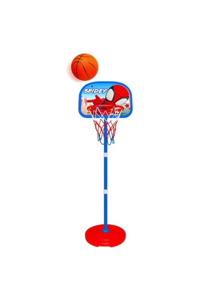 STAMP Basketball set, Stamp, Spidey, Includes ball and pump, Adjustable baske...