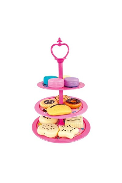 Bino Playset Cake Stand 20 pieces, plastic&minus;metal