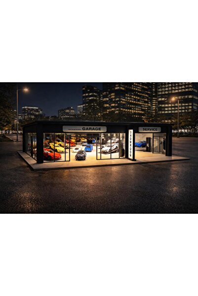 Cat&Cat Kişiye Özel Led Aydınlatmalı Showroom Galeri Diorama