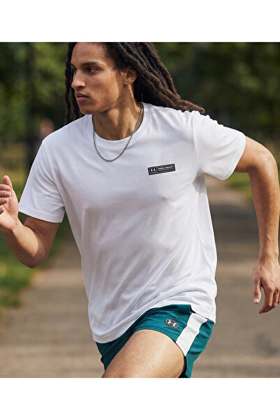 Under Armour Ua Hw Armour Label Ss Men's Casual T-Shirt White