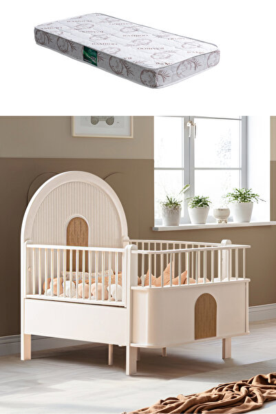 Setay MDF Beşik, Venüs Büyüyen Beşik + 1 Adet Comfort Yatak 90x130