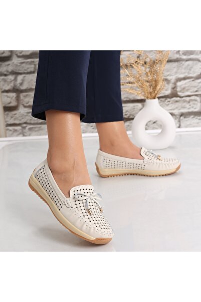 Signo Beige Casual Women's Shoes from Alinca Leather, Size 37