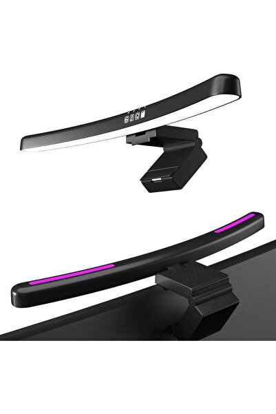 Arabest Monitor Light Bar,Touch Control & Timer, Curved Design for Gaming/Off...