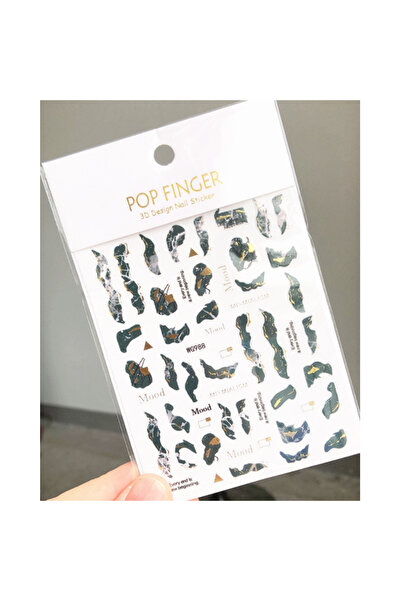 delis Marquise nail stickers, STICKER130, Grey