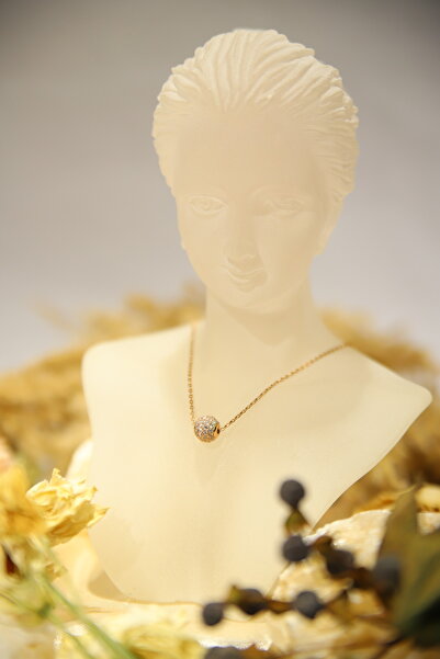 CHARM Colier Golden Sphere – Eleganță în Detaliu