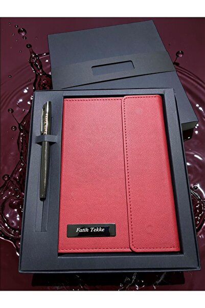 Pluvia Hediyelik Kişiye Özel Kutulu Defter Kalem Seti