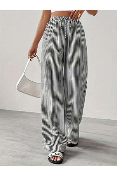 Take Two By Styli Mono Striped Straight Leg Pants