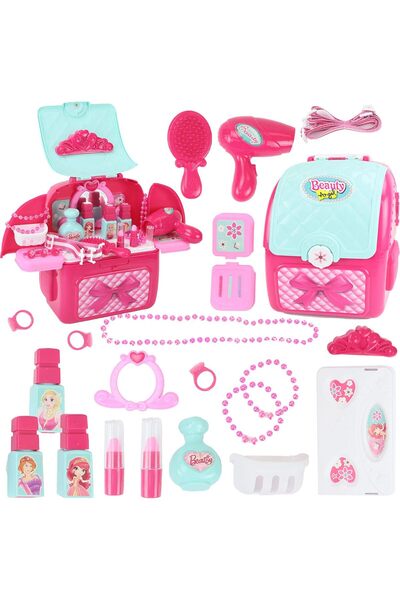 Arabest Kids Makeup Toy Set with Backpack, 39 Piece Pretend Play Cosmetic Kit...