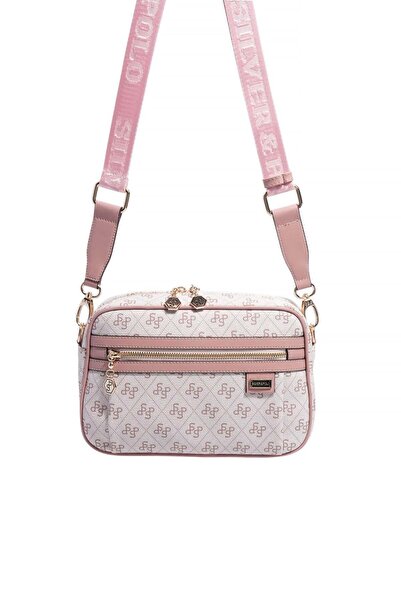Silver Polo Silver & Polo SP1280 Femei geantă crossbody Monogram Roz-Somon
